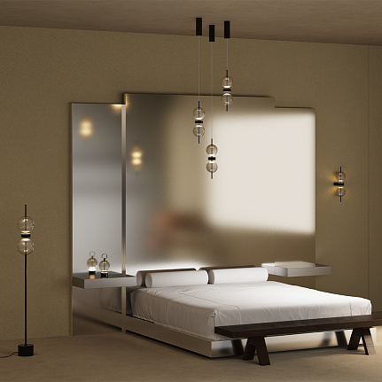 Double moon Hanglamp, wandlamp en tafellamp Slaapkamer OANN