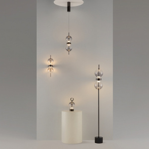 Stijlen 30 Double moon Hanglamp wandlamp en tafellamp Zwart - Oann.nl