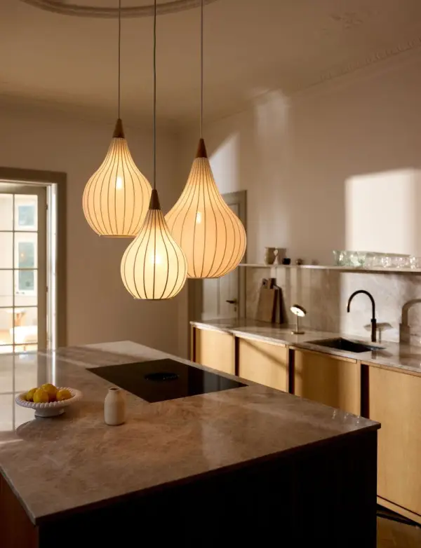 Drops textile Hanglamp verschillende maten OANN