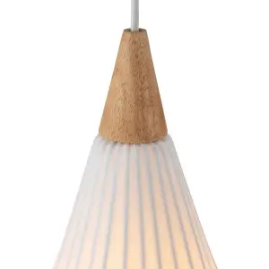 Drops textile Hanglampen Hout OANN