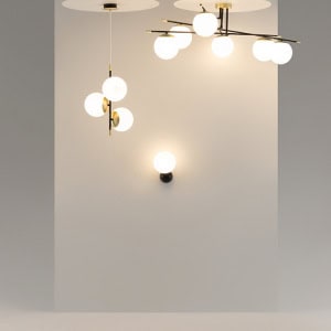 Nostalgia Hanglamp Goud, 3-lichts 7 Hanglampen, wandlamp Nostalgia OANN