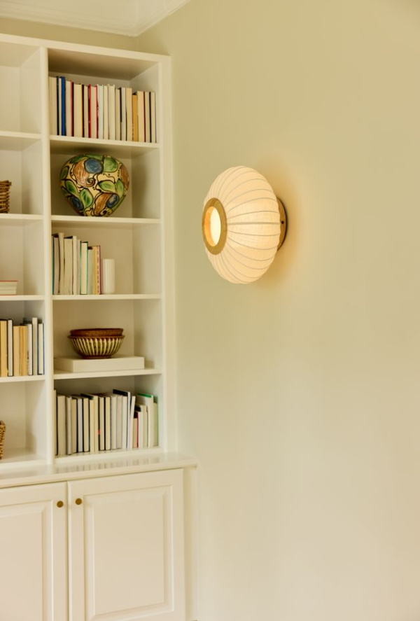 Balloon Wandlamp, Linnenwit Ø40 1 Balloon Wandlamp rond 40 woonkamer OANN