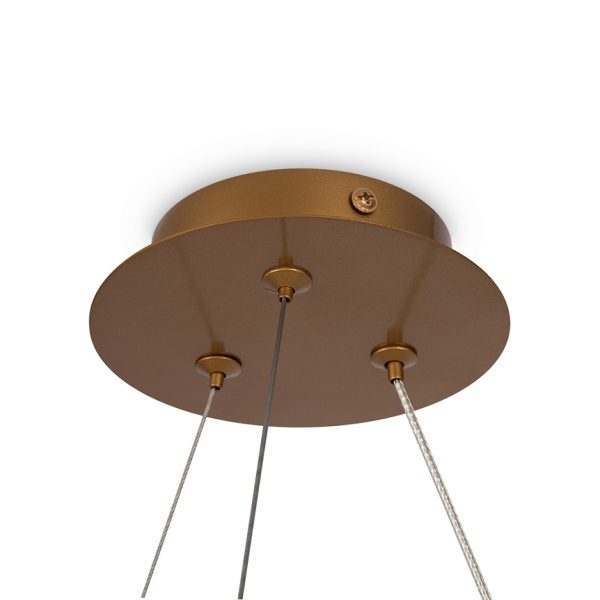 Balance Hanglamp Goud, 4-lichts 3 Hanglamp Balance Goud 4 lichts afdekkap OANN