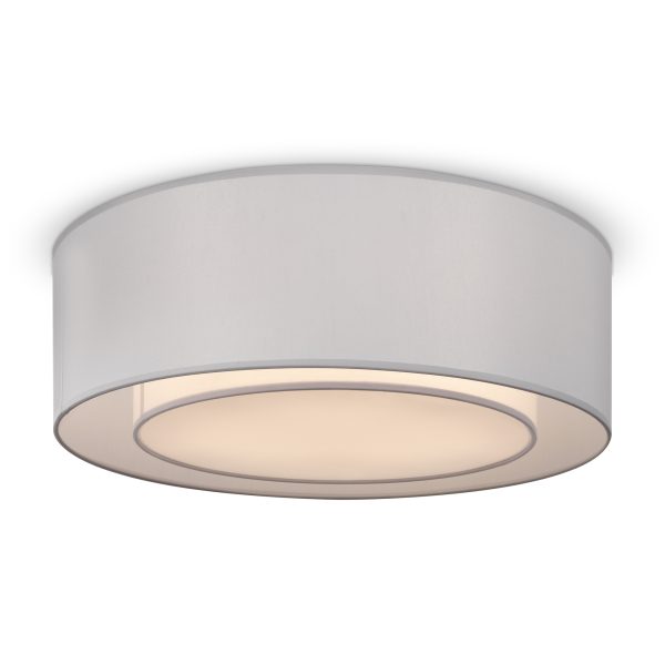 Plafondlamp Bergamo Chroom, 3 lichts – ingeschakeld