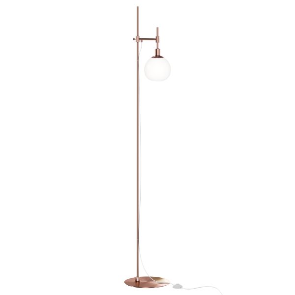 Vloerlamp Erich Messing, 1 lichts – ingeschakeld