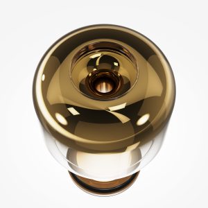Tafellamp Spirito, glas goud, Ø180 - Afbeelding 4
