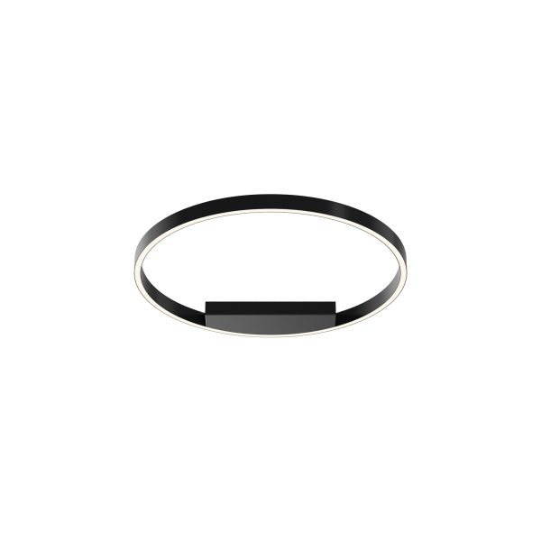 Plafondlamp Rim Zwart – ingeschakeld