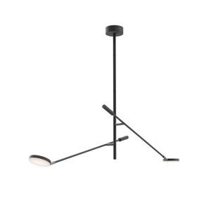 Plafondlamp Fad Zwart – ingeschakeld