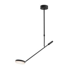 Plafondlamp Fad Zwart – ingeschakeld