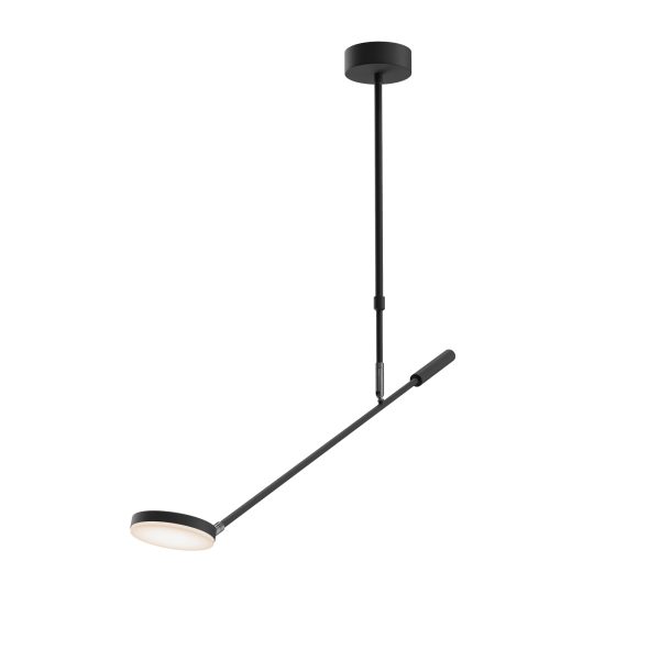Plafondlamp Fad Zwart – ingeschakeld