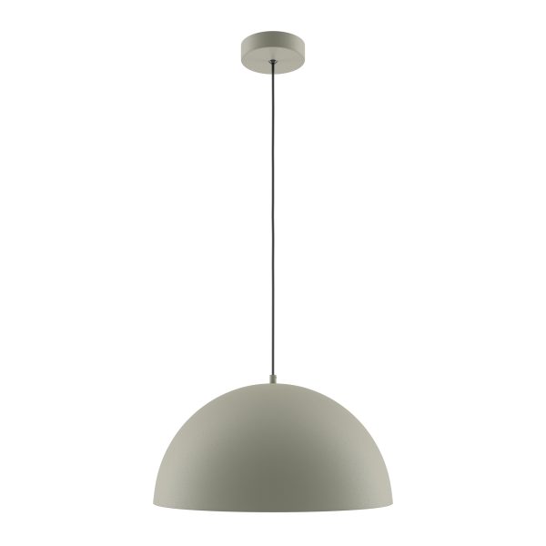 Basic colors Hanglamp Khaki, 1 lichts – ingeschakeld