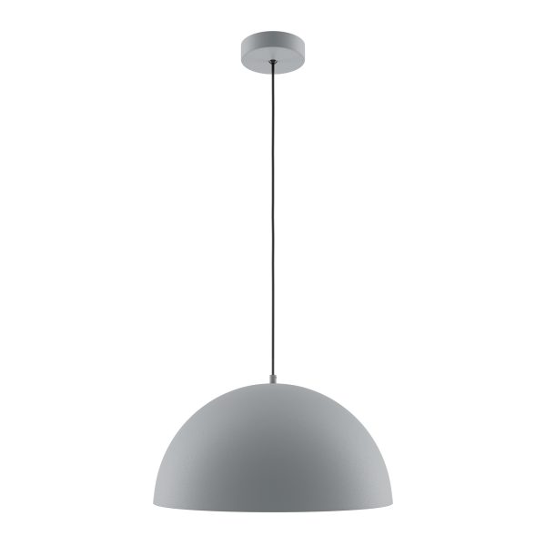 Basic colors Hanglamp Grijs, 1 lichts – ingeschakeld