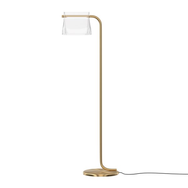 Vloerlamp Cabaret, Messing – ingeschakeld