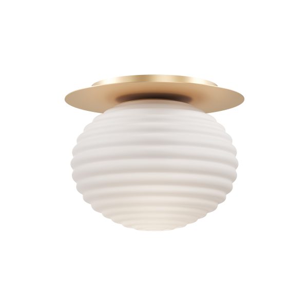 Plafondlamp Reels Goud, 1 lichts – ingeschakeld