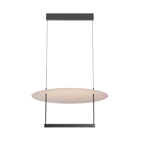 Hanglamp Ambience Zwart, Ø 600 – ingeschakeld
