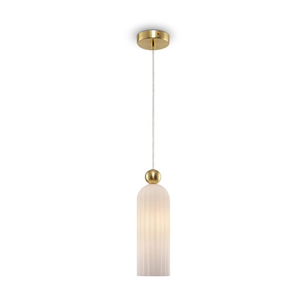 Hanglamp Antic Wit, E14 – ingeschakeld