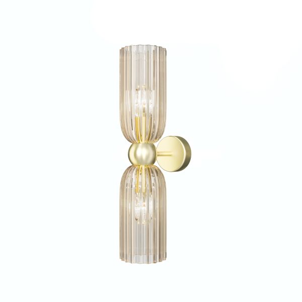 Wandlamp Antic Goud, Ø 100 – ingeschakeld