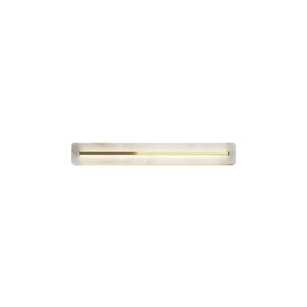 Wandlamp Albatre Messing, Ø 600 – ingeschakeld