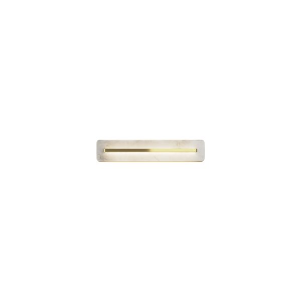 Wandlamp Albatre Messing, Ø 400 – ingeschakeld