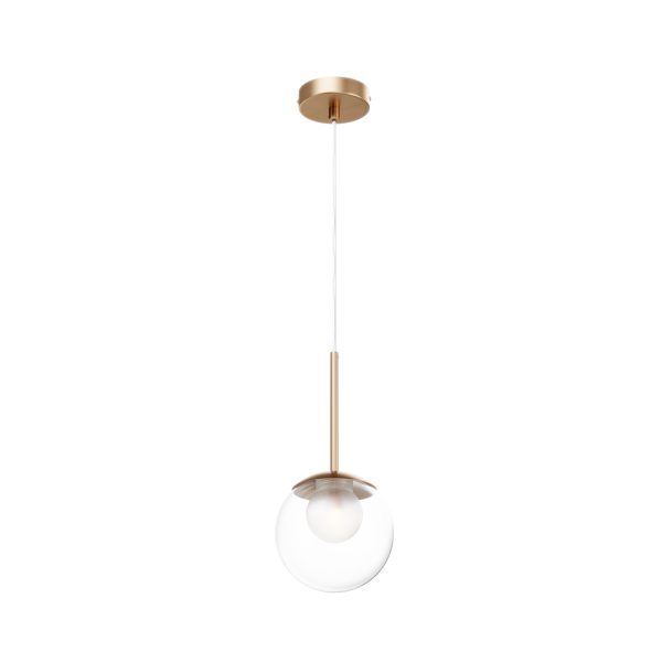 Hanglamp Basic form Goud, 1 lichts – ingeschakeld