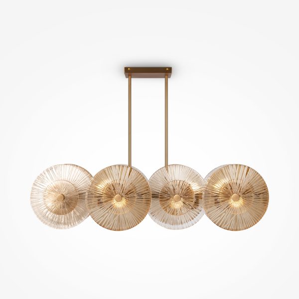 Hanglamp Aster Goud, 8 lichts