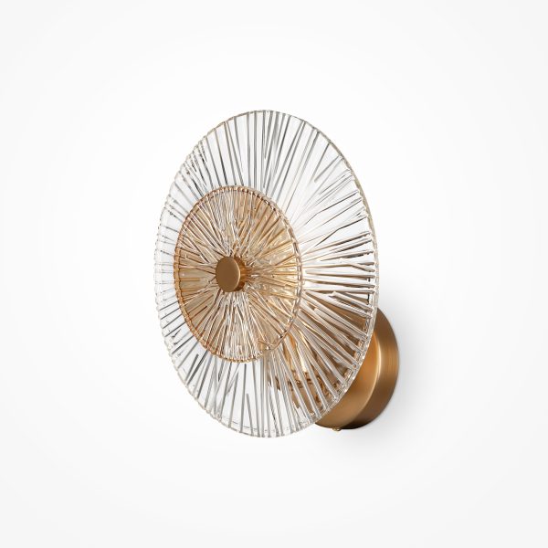 Wandlamp Aster Goud, 1 lichts
