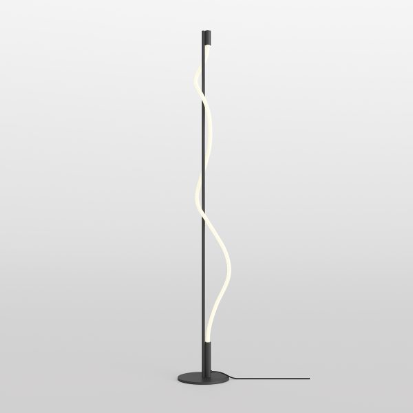 Vloerlamp Tau, Zwart