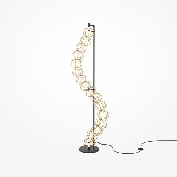Vloerlamp Golden Cage, Goud