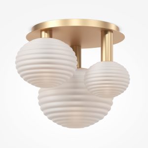 Plafondlamp Reels Goud, 3 lichts