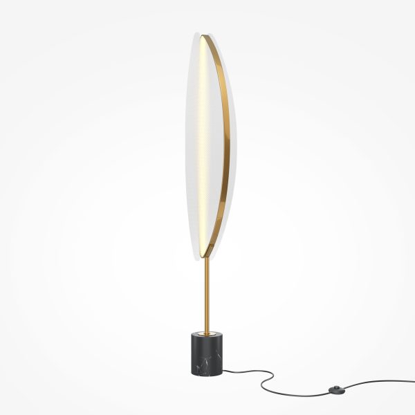 Vloerlamp Breeze, Messing