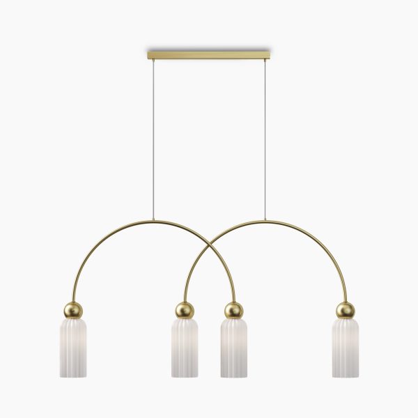 Hanglamp Antic Wit, 4 lichts