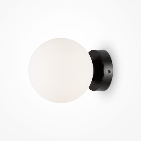 Wandlamp Basic form Zwart, Ø 150