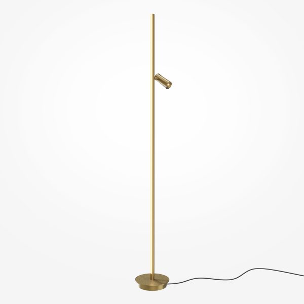 Vloerlamp Thin, Messing