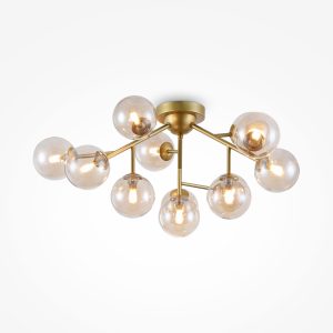 Plafondlamp Dallas Goud, 12 lichts