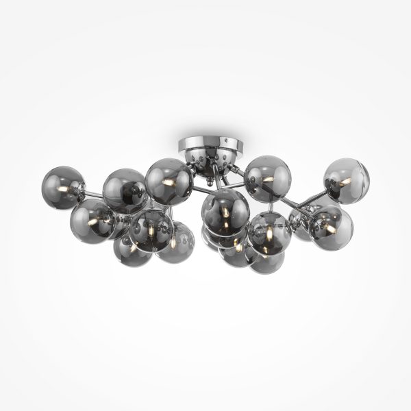 Plafondlamp Dallas Chroom, 20 lichts