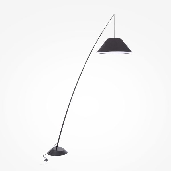Vloerlamp Campanula Zwart, 1 lichts