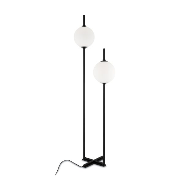 Vloerlamp The Sixth Sense, Zwart – ingeschakeld