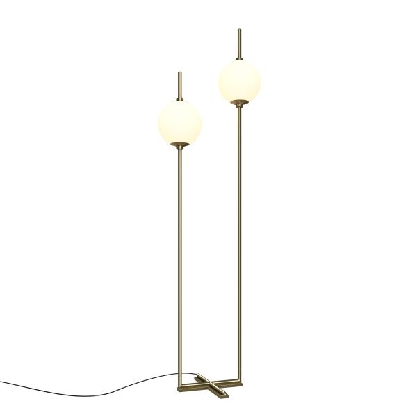 Vloerlamp The Sixth Sense, Messing – ingeschakeld
