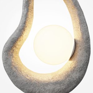 Tafellamp Opus Grijs, 1 lichts - Afbeelding 3