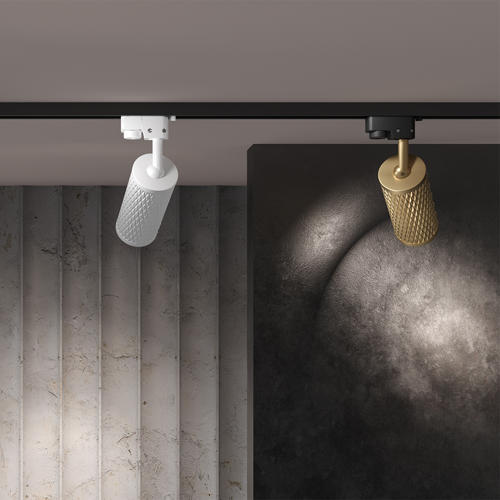 Railverlichting met meerdere richtbare spots