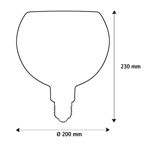 Led Floating Billard Ø 200, lichtbron 9 Segula floating zwart rond 200 afmetingen OANN