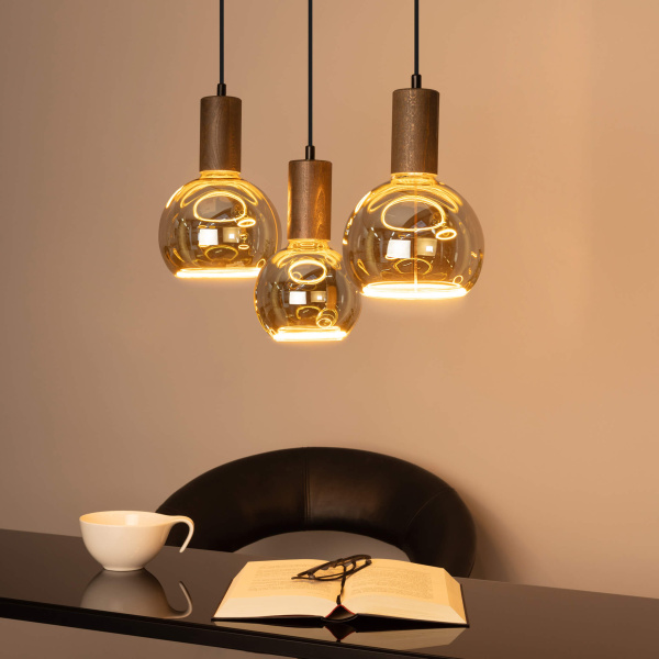 Segula pandellamp beukenhout 3 stuks ruimte OANN