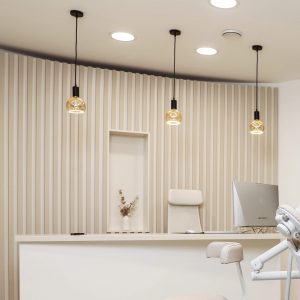 Pendellamp Alice Wave, Zwart 7 Segula pendellamp 2 meter textielkabel kantoor OANN