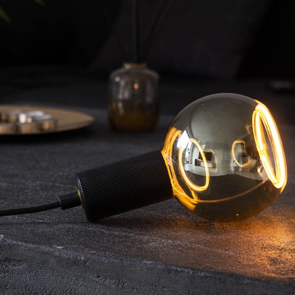 Pendellamp Alice Wave, Zwart 2 Segula pendellamp 2 meter textielkabel ruimte OANN