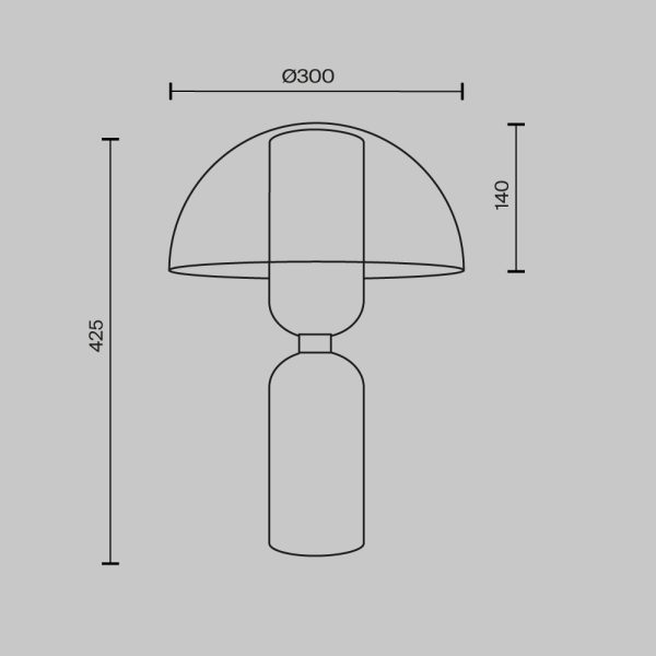 Tafellamp Memory Zwart, 1 lichts 5 Sheme web MOD177TL 01B standard - Oann.nl