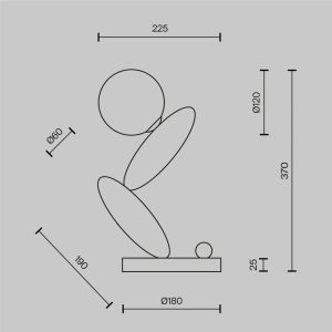 Tafellamp Resonance, Platinum - Afbeelding 6
