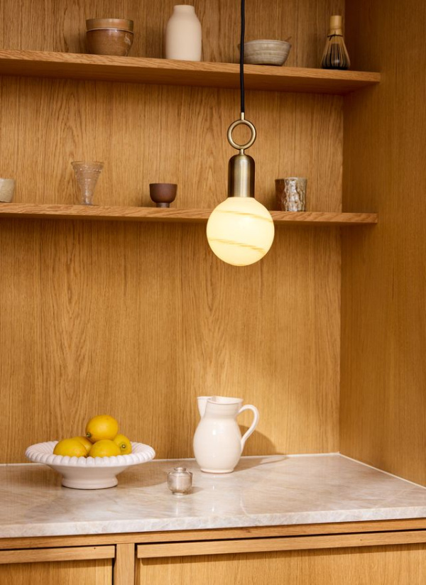 Stockholm lichtbron marmerbruin - Oann.nl