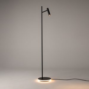 Vloerlamp zwart aan OANN