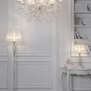 Tafellamp Grace Wit, 1 lichts - Afbeelding 3