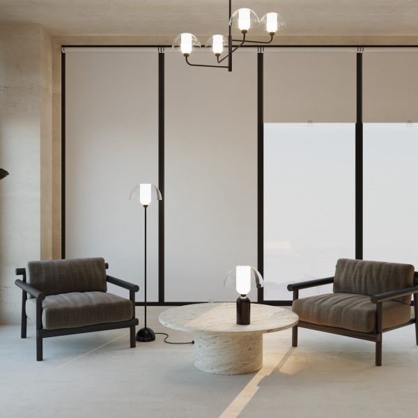 Tafellamp Memory Zwart, 1 lichts 2 interior MOD177TL 01B standard - Oann.nl